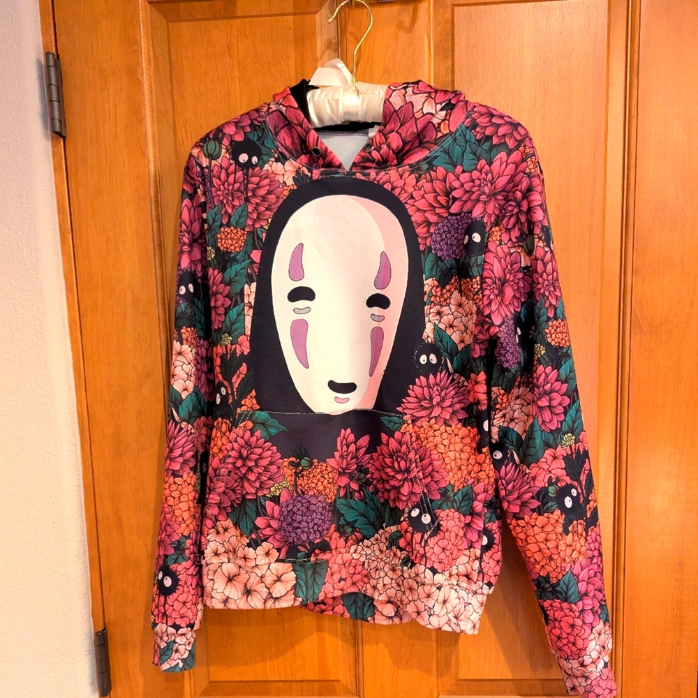 Vibrant Floral Hoodie with Unique Design